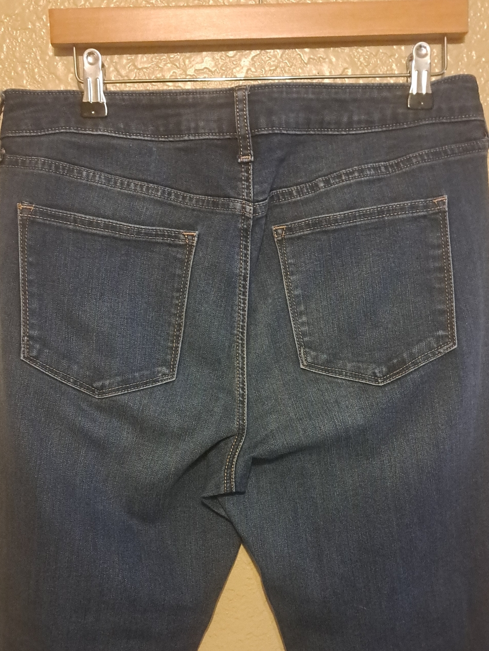 Sonoma Straight-Leg Dark Blue Women's Jeans Size 14R. - Picture 4 of 11